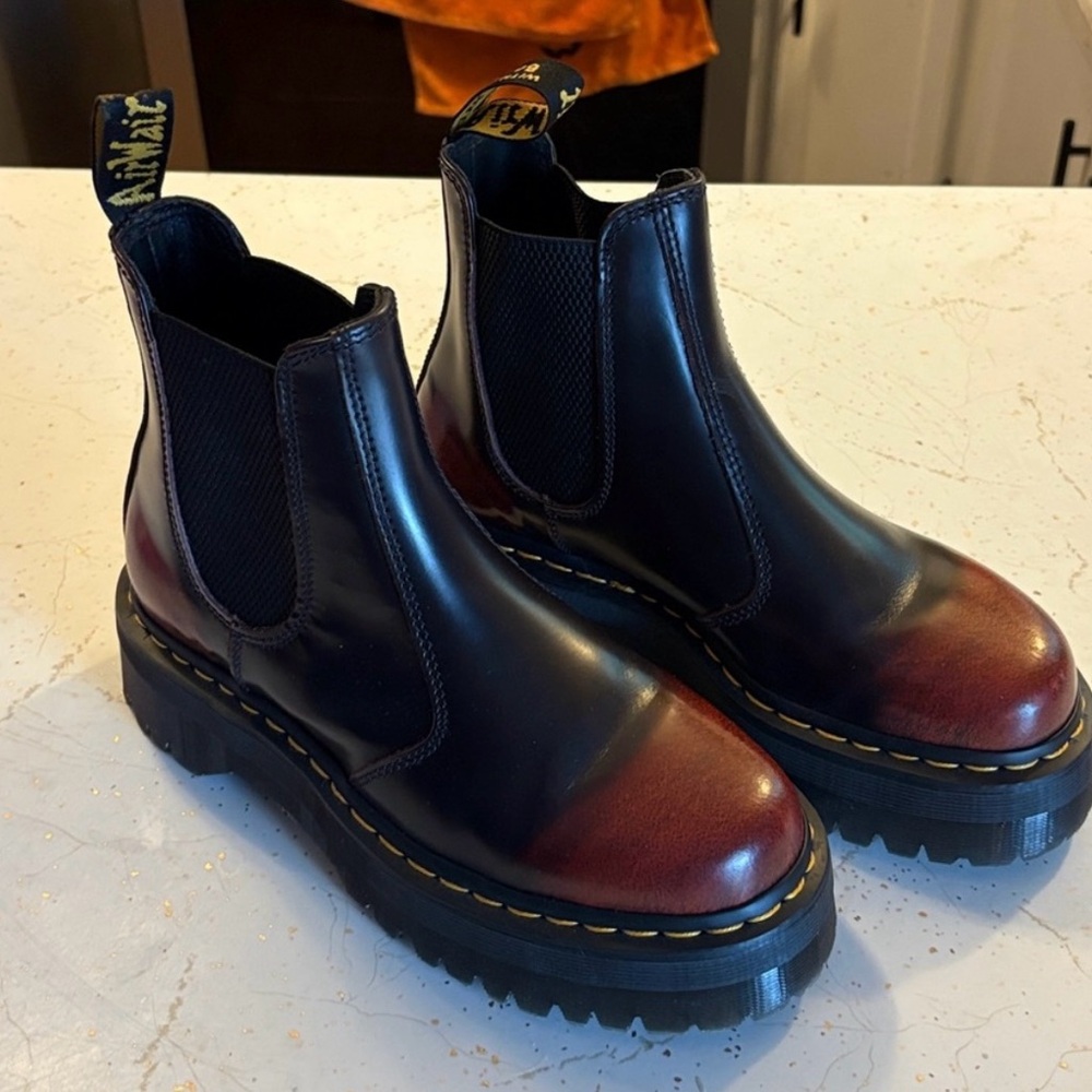 Dr. Martens 2976 Quad Arcadia Leather Platform Boots